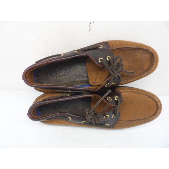 Sperry Men's Top Sider 0195412 Authentic Original 2-Eye Boat Shoe Brown Buck 9M - Picture 7 of 11